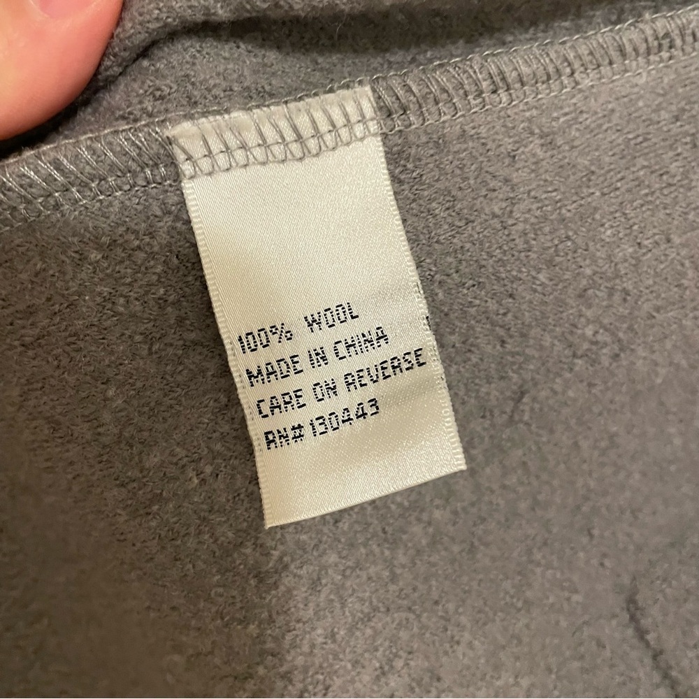 PATTY KIM Gray Ruffle Trim Coat - Picture 12 of 13